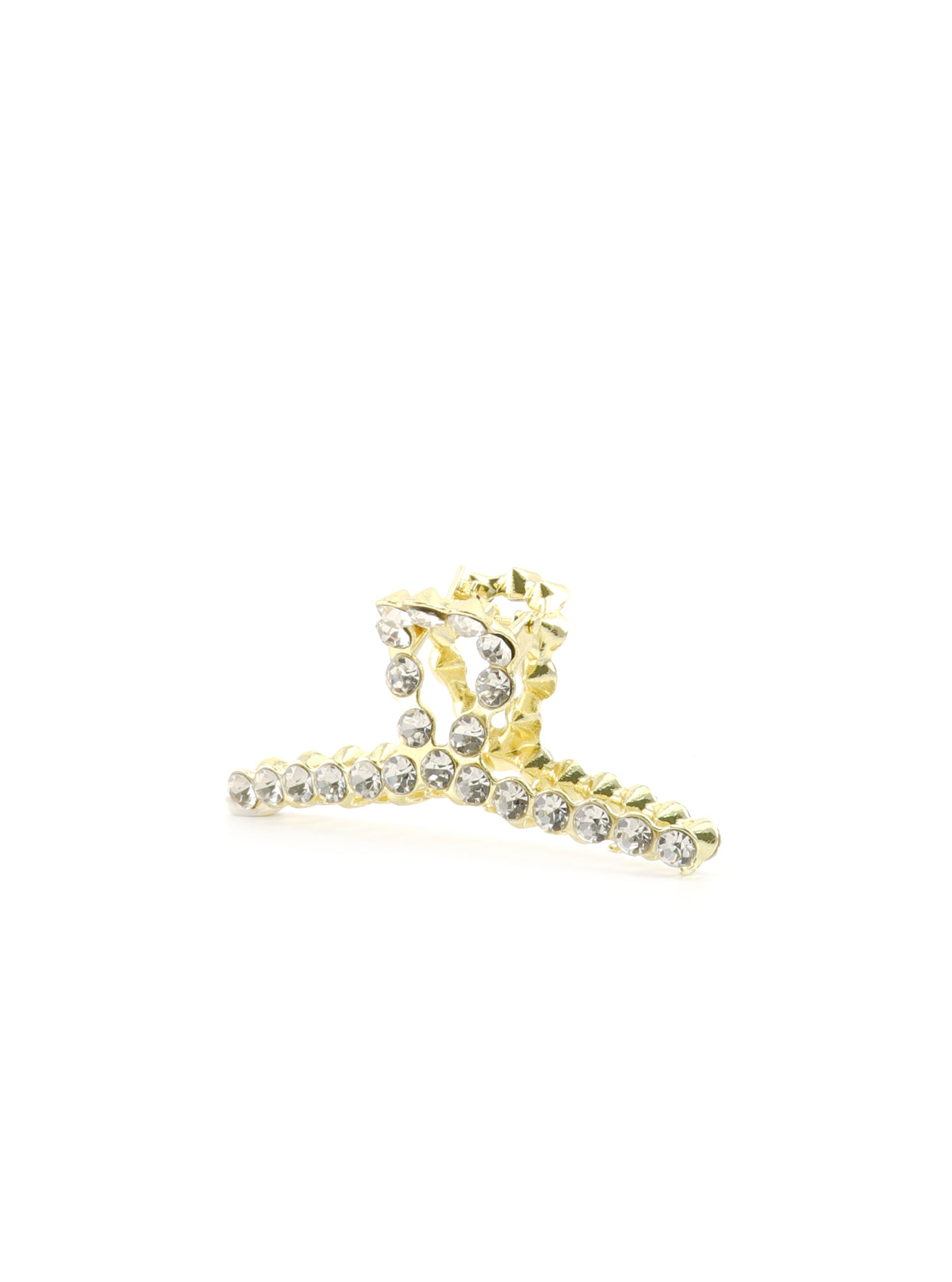 Janina gold claw clip with cubic zirconia detailing