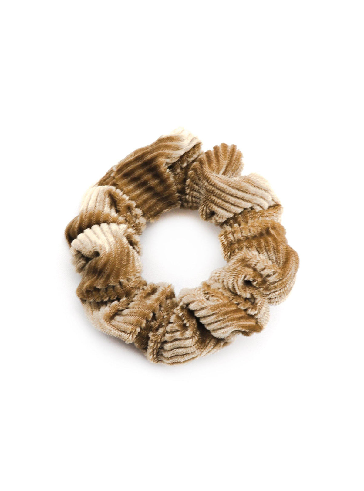 Josette Sand scrunchy with soft corded texture