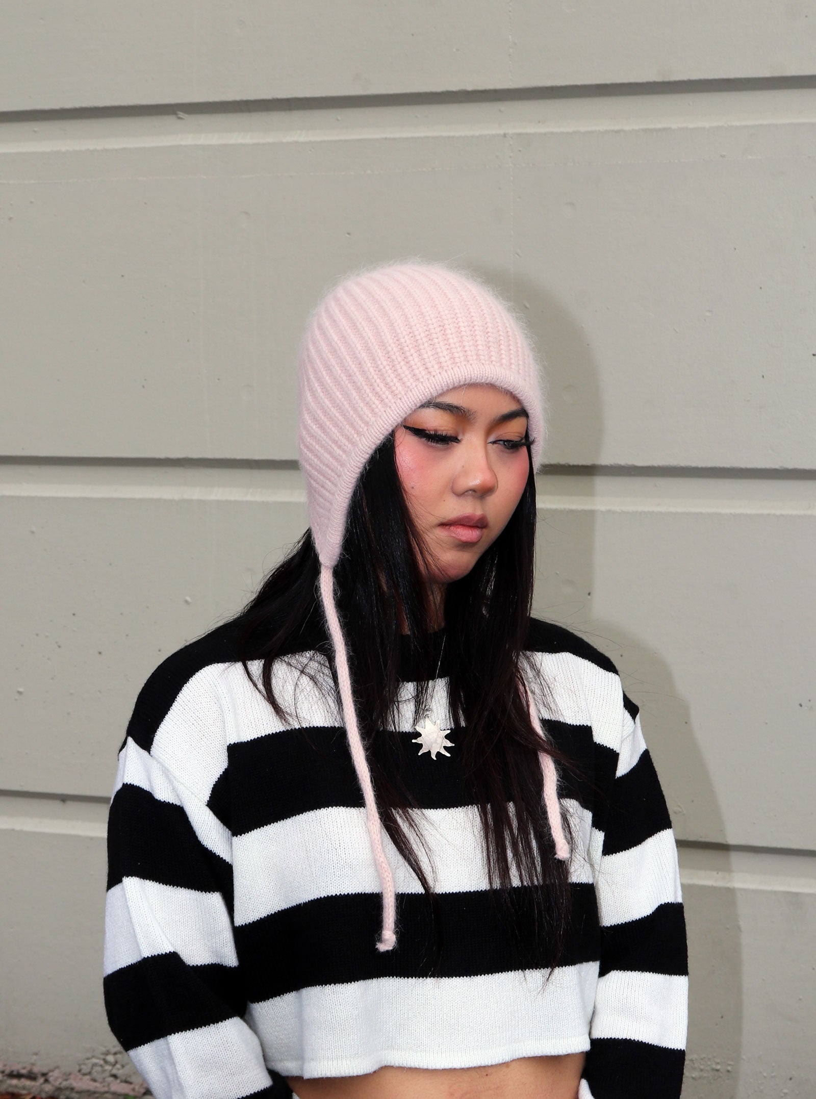 HAELI KNIT MUFFLER BEANIE