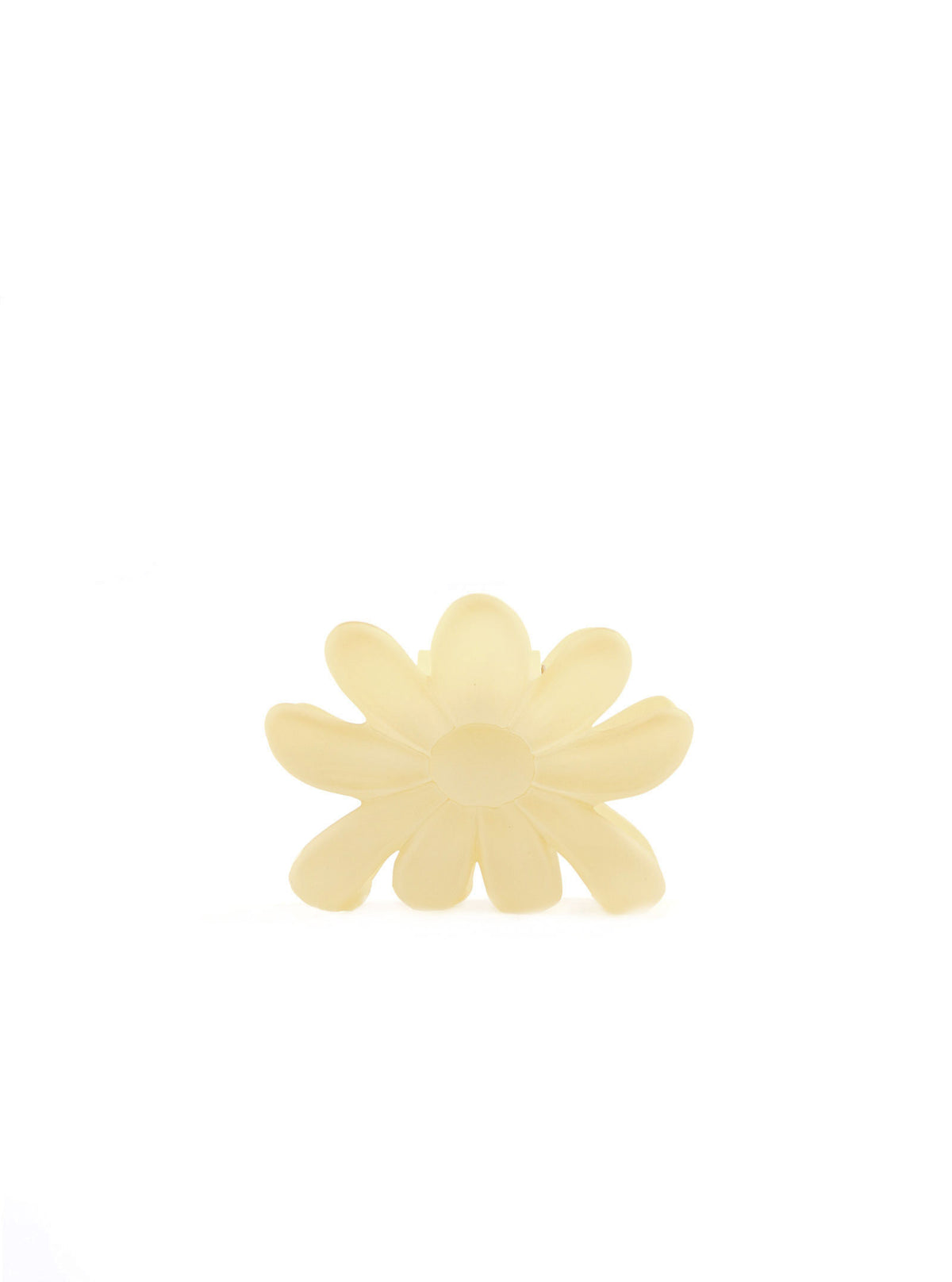 Jalee small daisy hair claw in creme