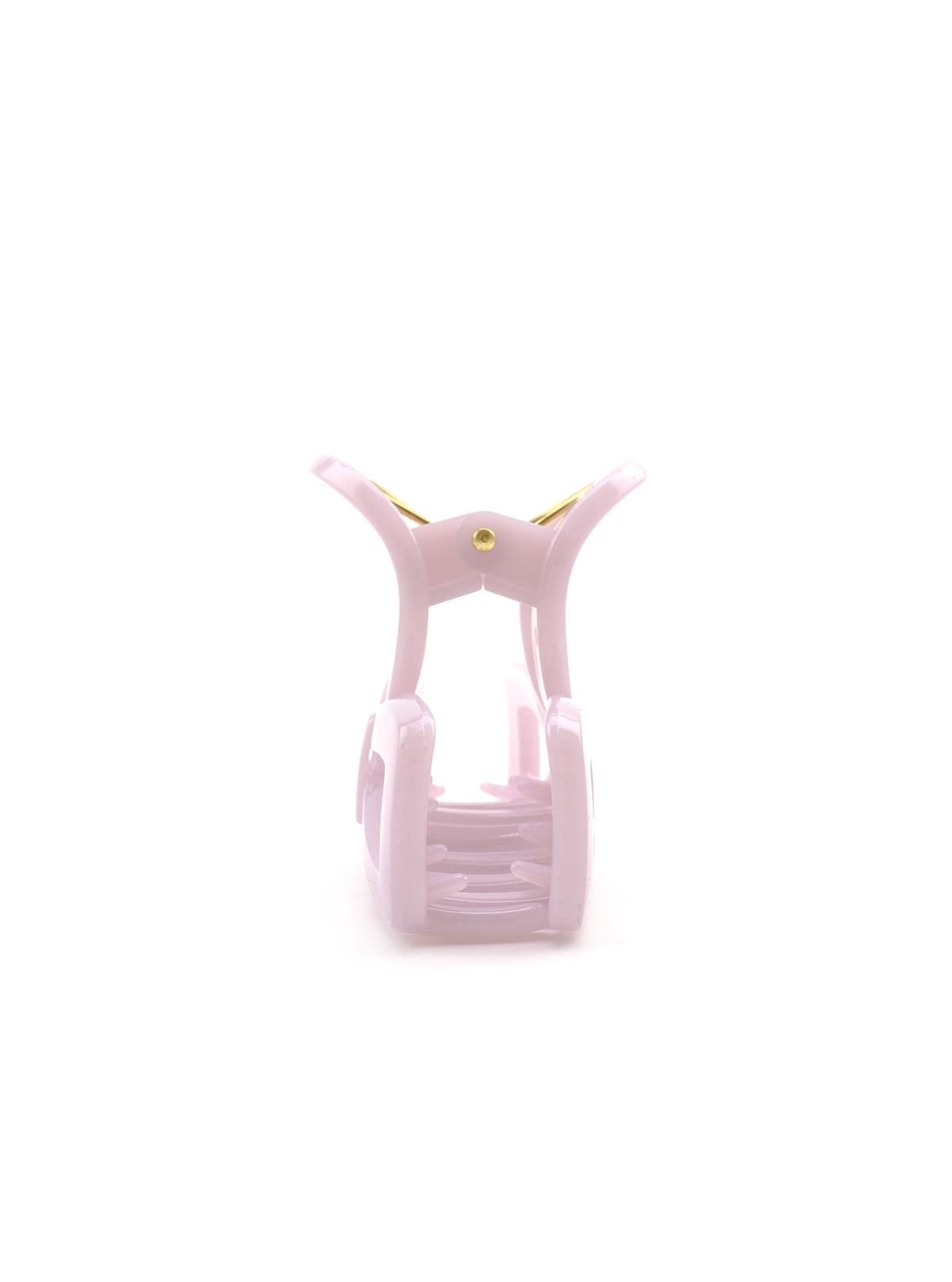 Detail view of Jolla purple bow hair claw