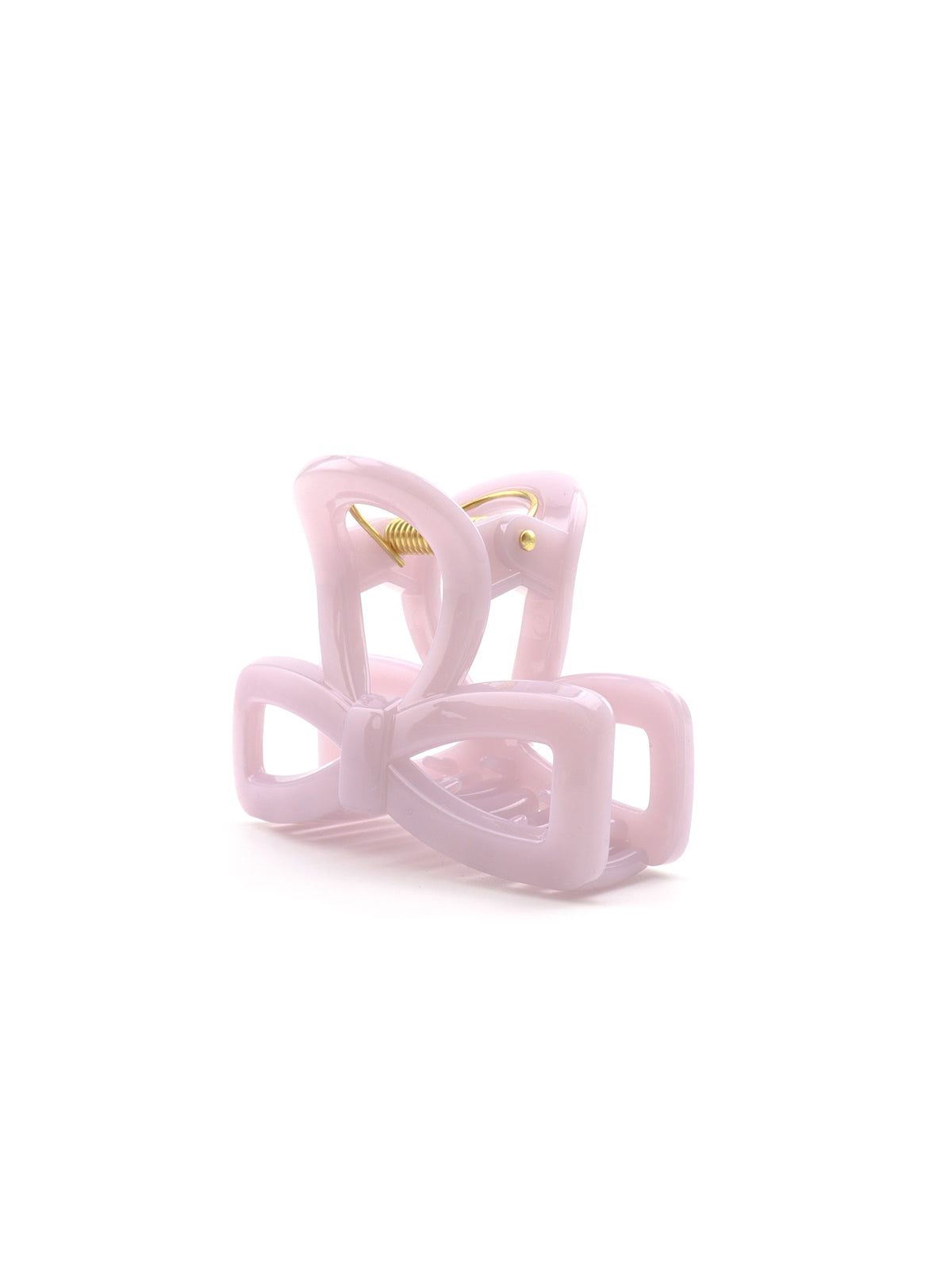 Side view of Jolla purple bow hair claw