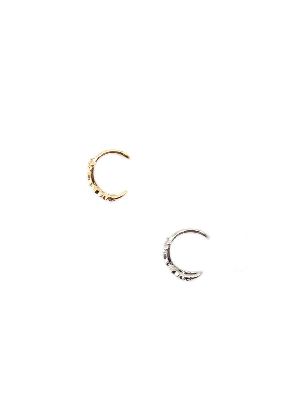 Tanvi star ear cuffs in gold and silver
