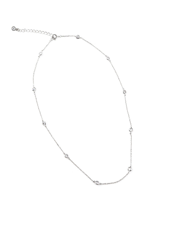KETRINA SILVER NECKLACE - Simplique Mode