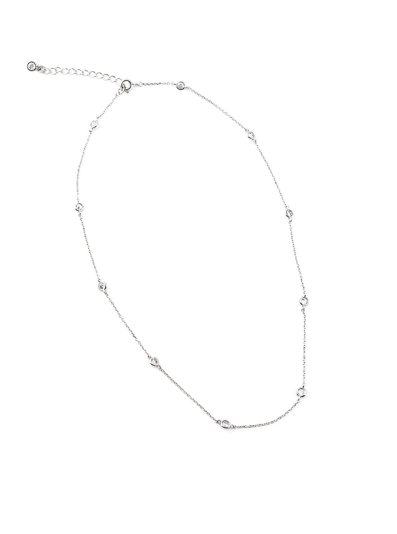 KETRINA SILVER NECKLACE - Simplique Mode