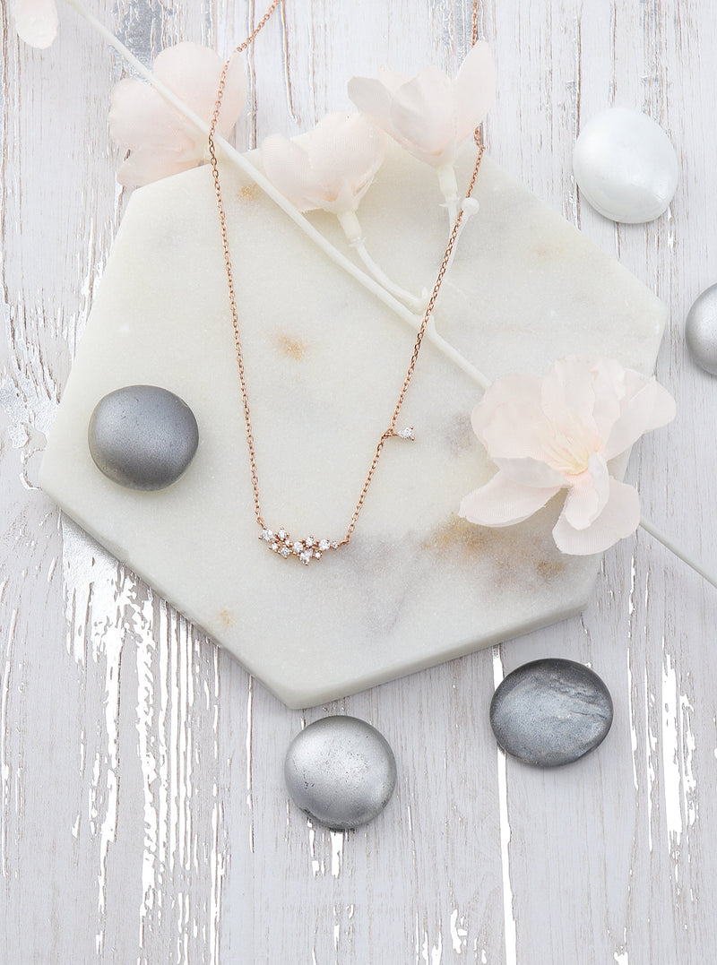 KOURTNEY SILVER NECKLACE - Simplique Mode