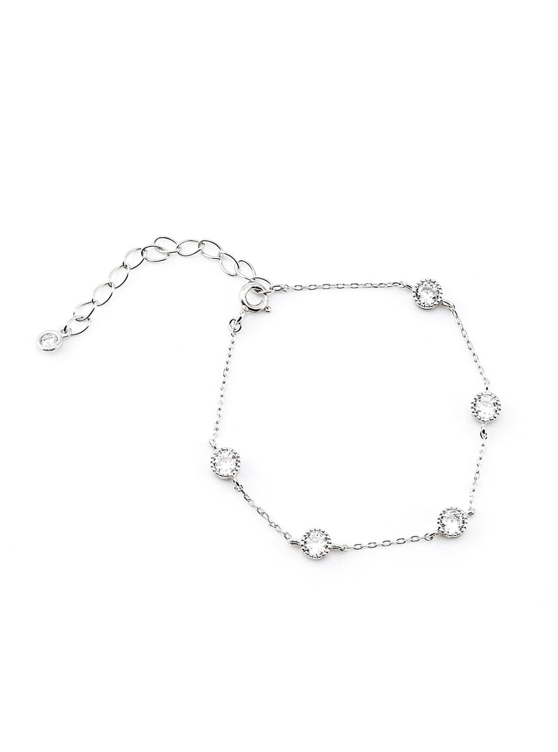 ROSALEE SILVER BRACELET - Simplique Mode