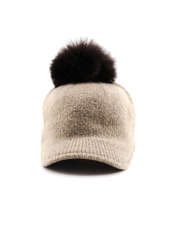 HAISLEY KNIT POM CAP - Simplique Mode