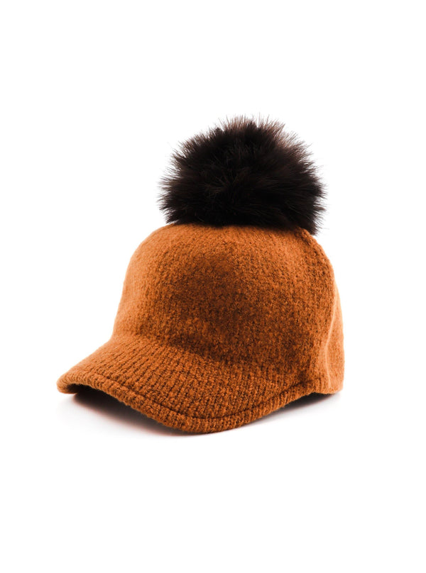 HAISLEY KNIT POM CAP - Simplique Mode