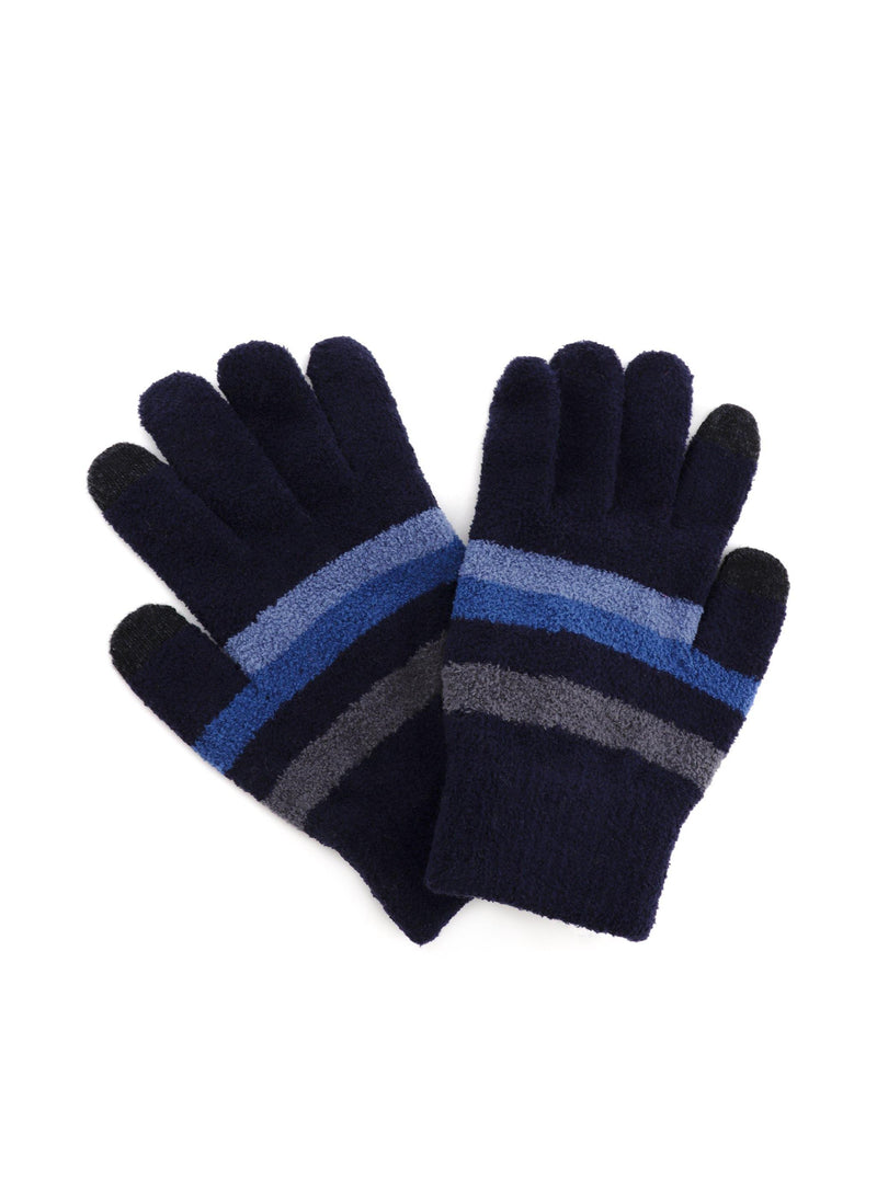 PAYTON STRIPE KNIT SMARTPHONE GLOVES - Simplique Mode