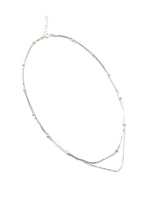 KIRA SILVER NECKLACE - Simplique Mode