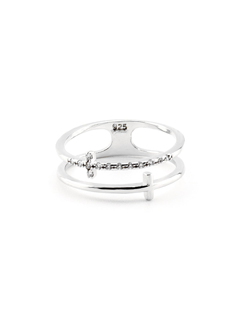 RAYN SILVER RING - Simplique Mode