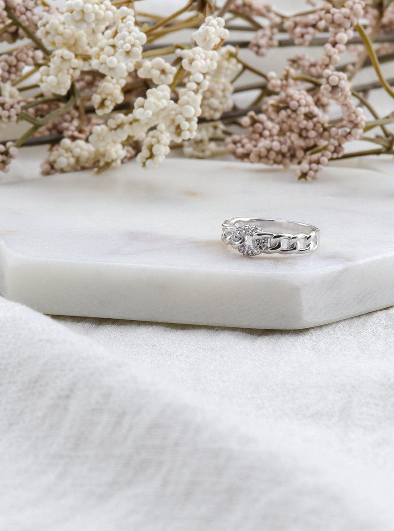 RAEGAN SILVER RING - Simplique Mode