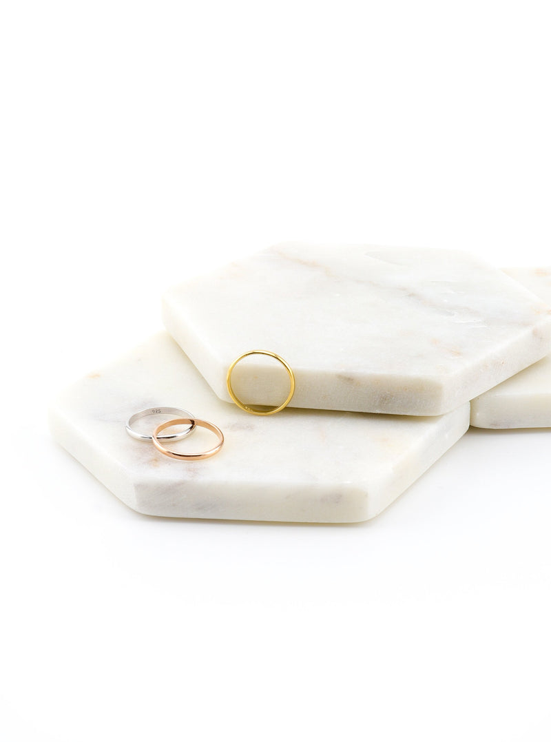 RIVER SILVER RING - Simplique Mode