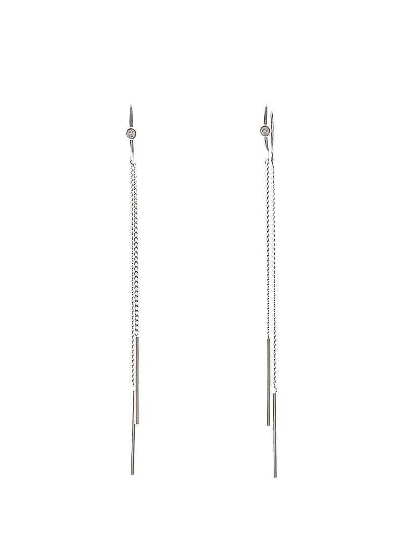 KAELYN SILVER EARRINGS - Simplique Mode
