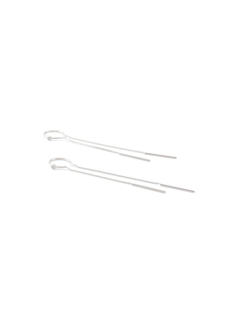 KAELYN SILVER EARRINGS - Simplique Mode