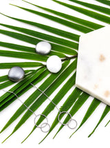 KEREN SILVER EARRINGS - Simplique Mode