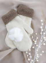 PHOEBE KNIT POM GLOVES - Simplique Mode