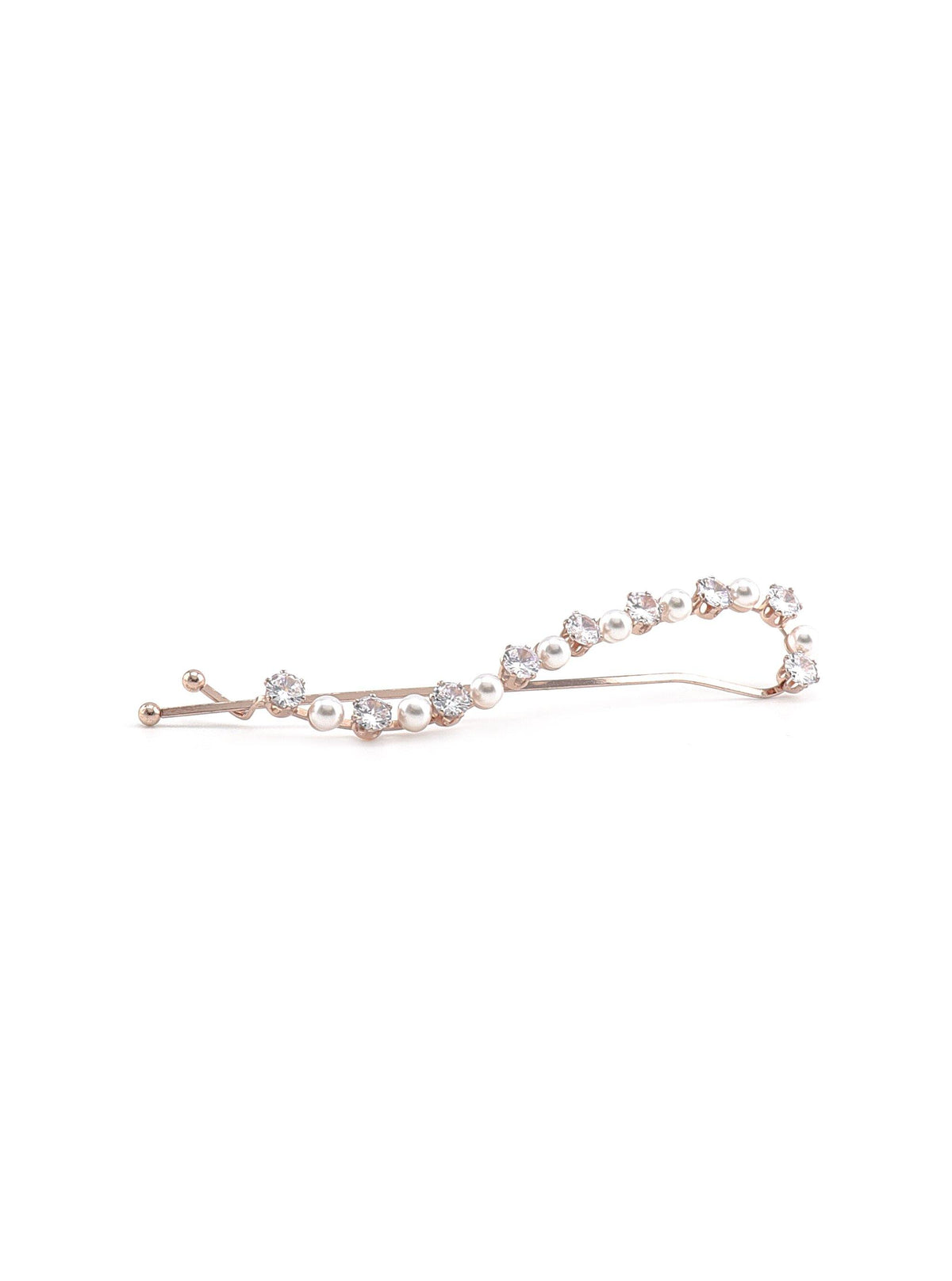 Jael Rose Gold hair pin with pearl and crystal detailing
