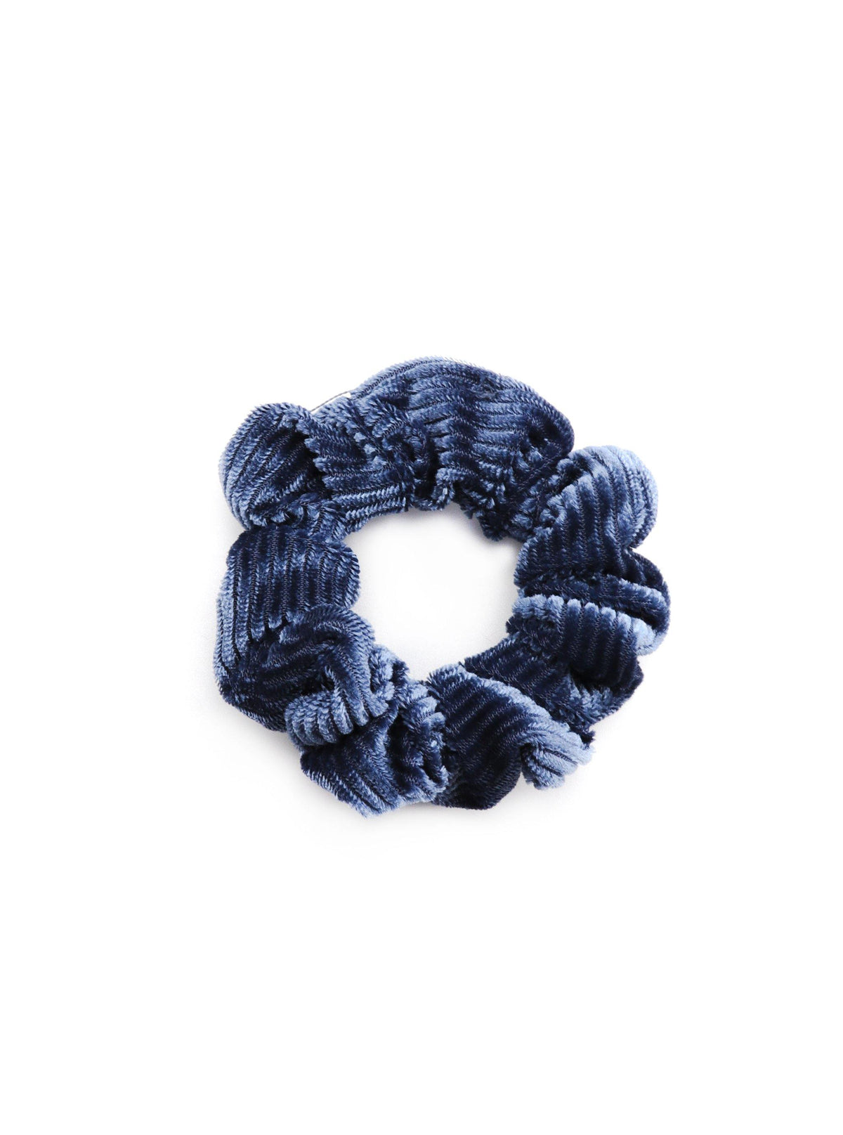 Josette Indigo scrunchy with soft corded texture